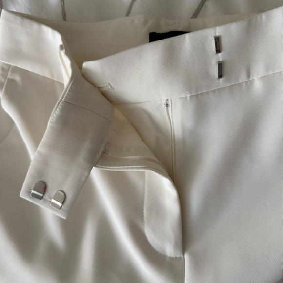 Ann Taylor Cream Wide-Leg Pants - Picture 7 of 12